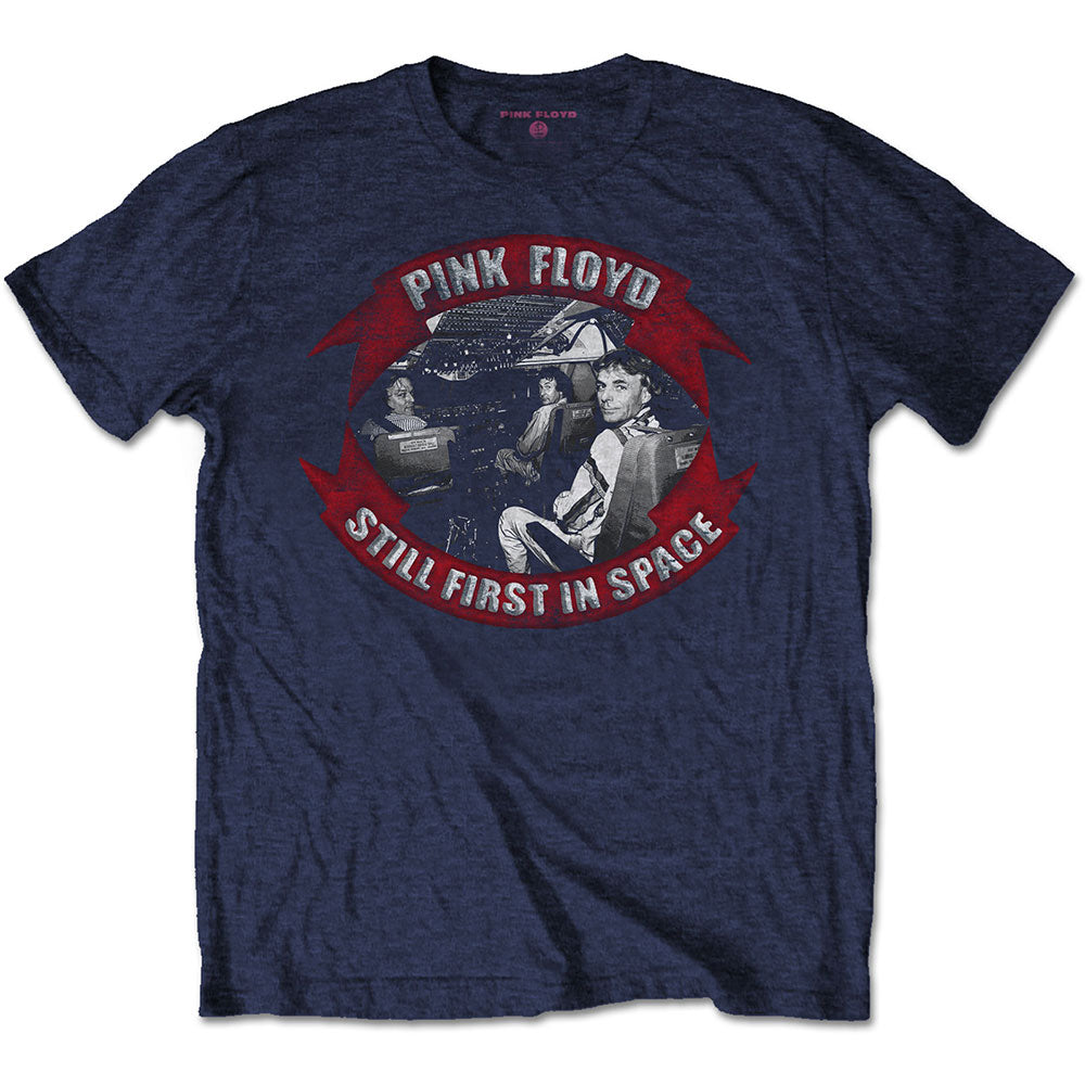 Pink Floyd Unisex T-Shirt: First In Space Vignette (Back Print) T-Shirt