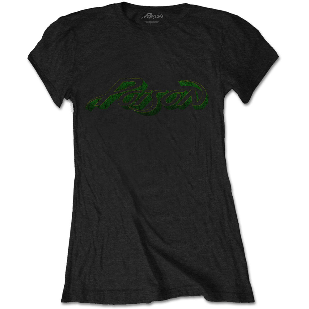 Poison Ladies T-Shirt: Vintage Logo T-Shirt