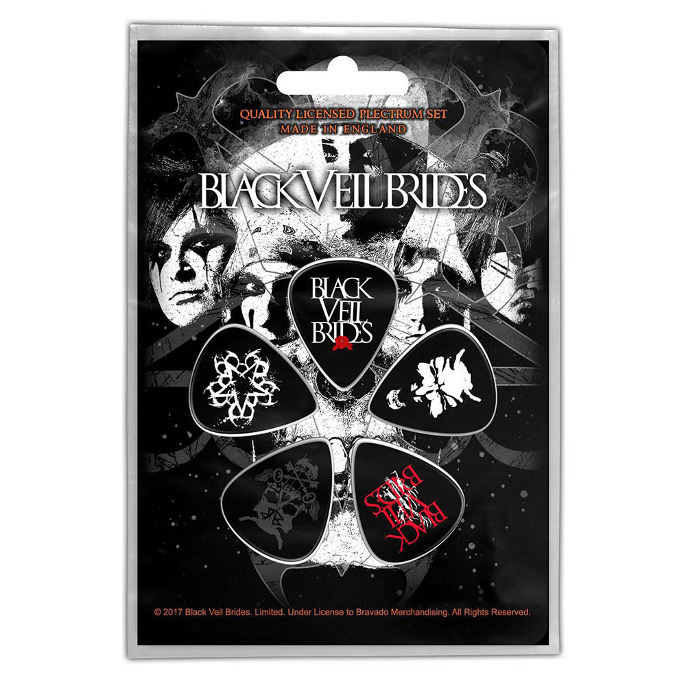 Black Veil Brides Plectrum Pack: Skull Set plectrums