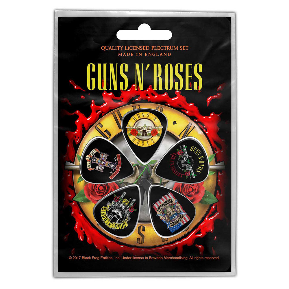 Guns N' Roses Plectrum Pack: Bullet Logo Set plectrums