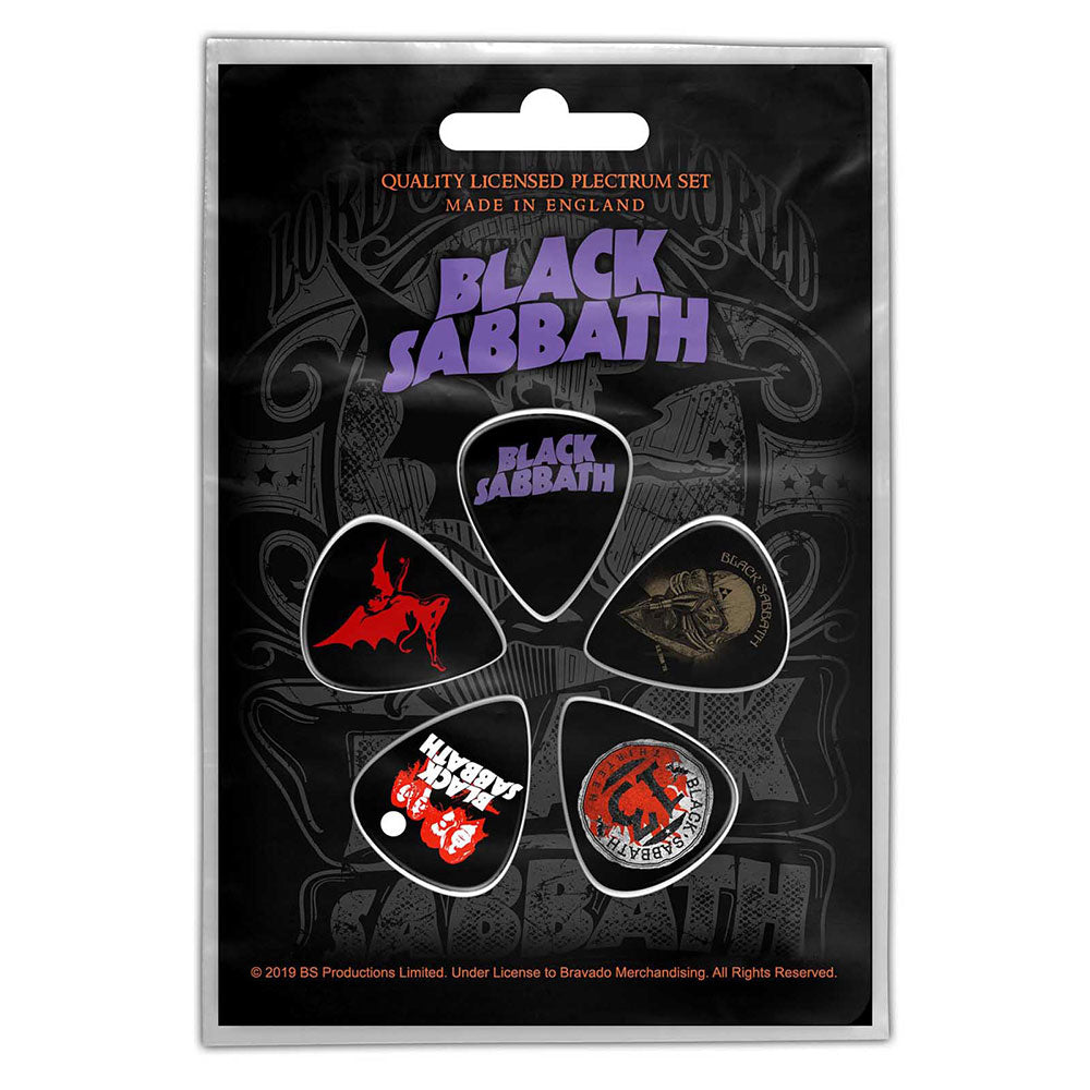 Black Sabbath Plectrum Pack: Purple Logo Set plectrums