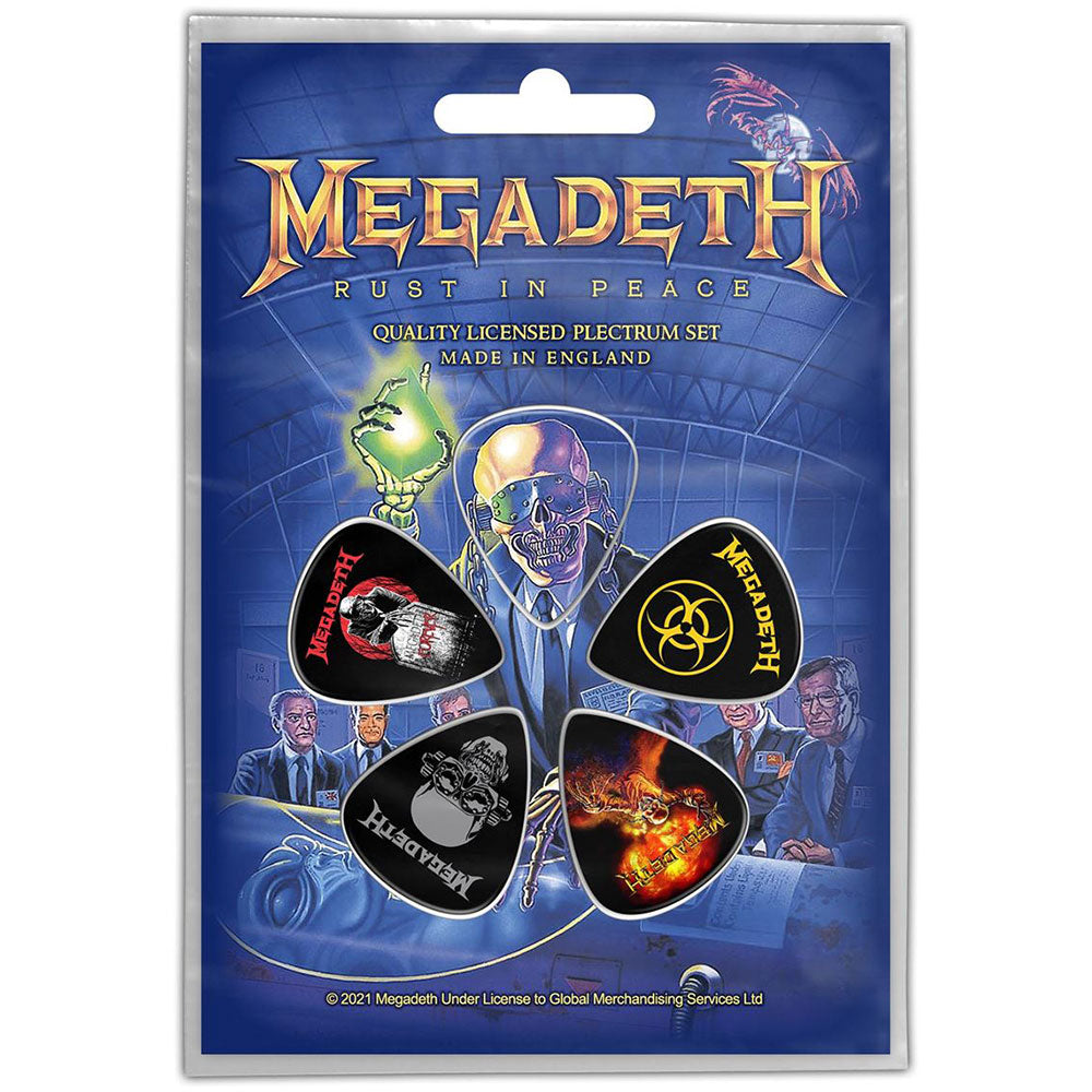 Megadeth Plectrum Pack: Rust In Peace Set plectrums