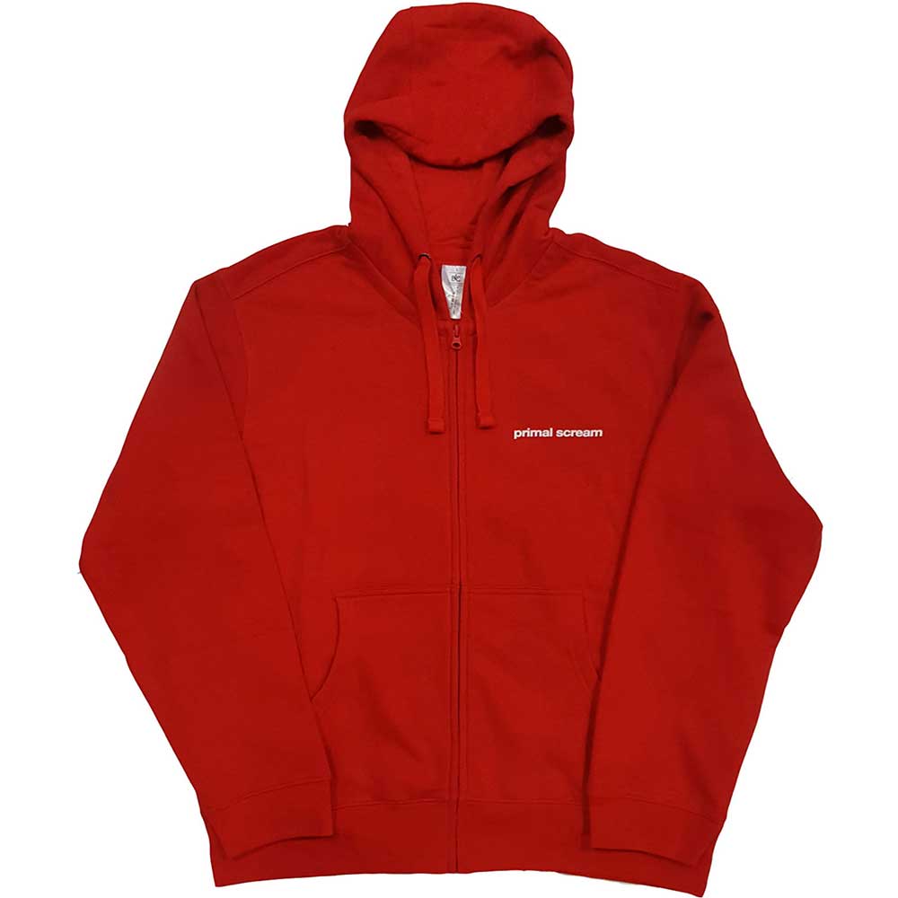 Primal Scream Unisex Zipped Hoodie: Screamadelica (Back Print) Ritshoodie