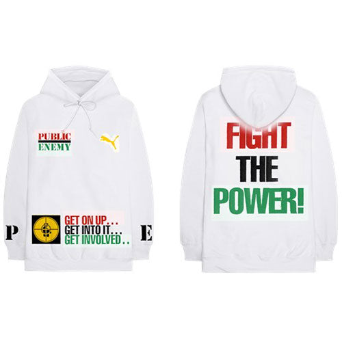 Public Enemy Unisex Pullover Hoodie: Fight The Power (Back Print) Trui met capuchon
