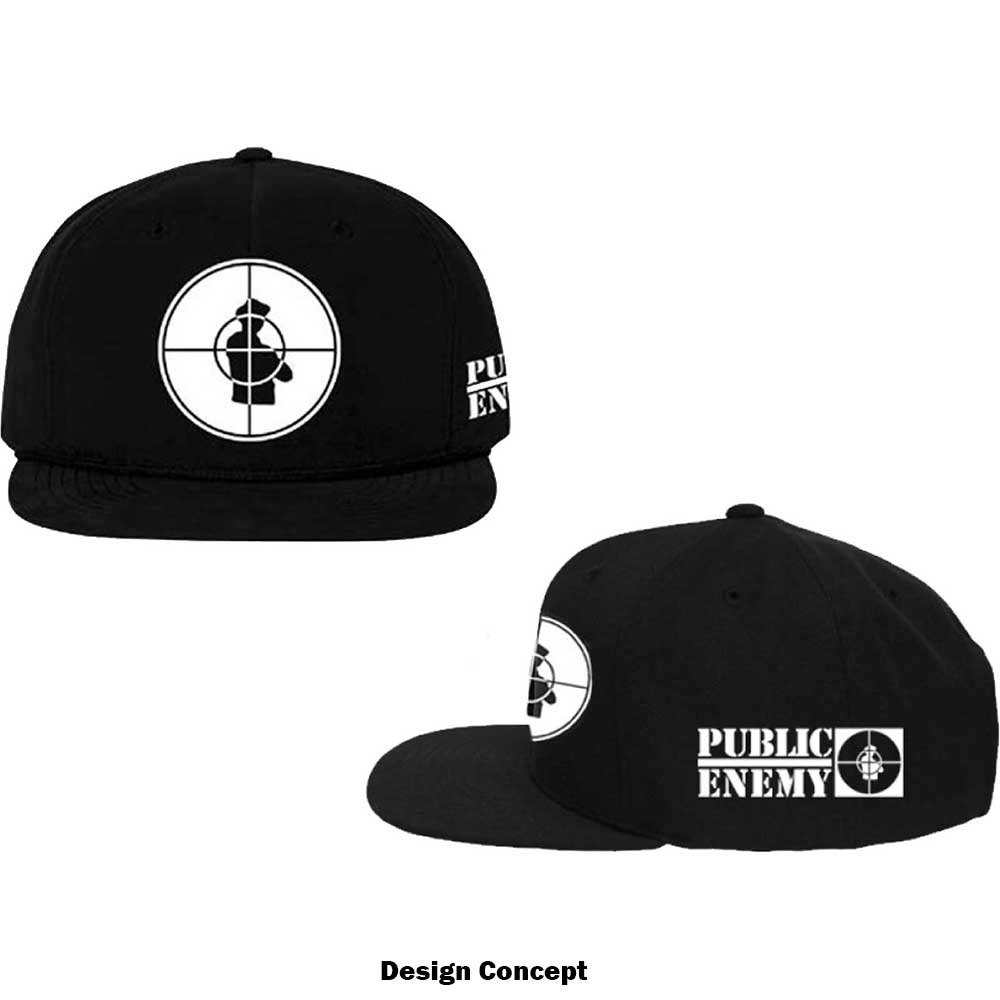Public Enemy Unisex Snapback Cap: Solid Target Snapback-pet