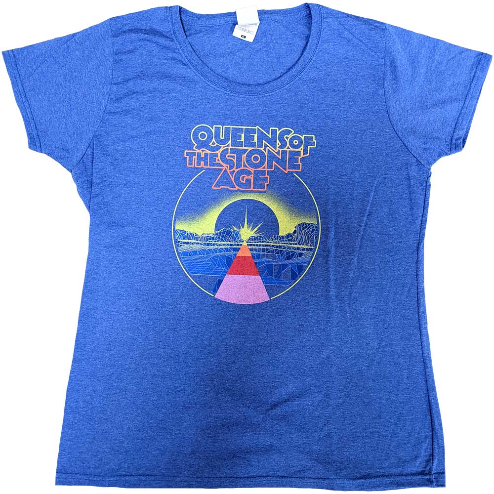 Queens Of The Stone Age Ladies T-Shirt: Warp Planet (Ex-Tour) T-Shirt