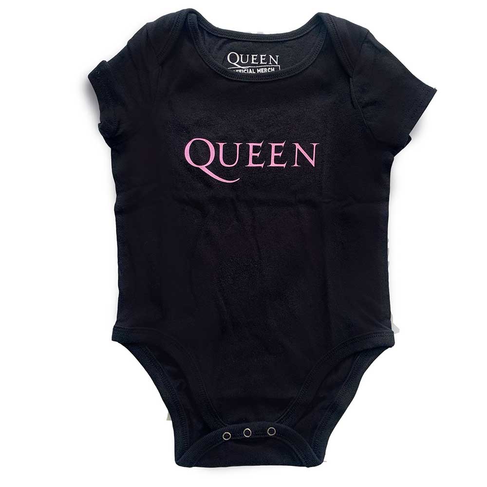 Queen Kids Baby Grow: Pink Logo Babypakje