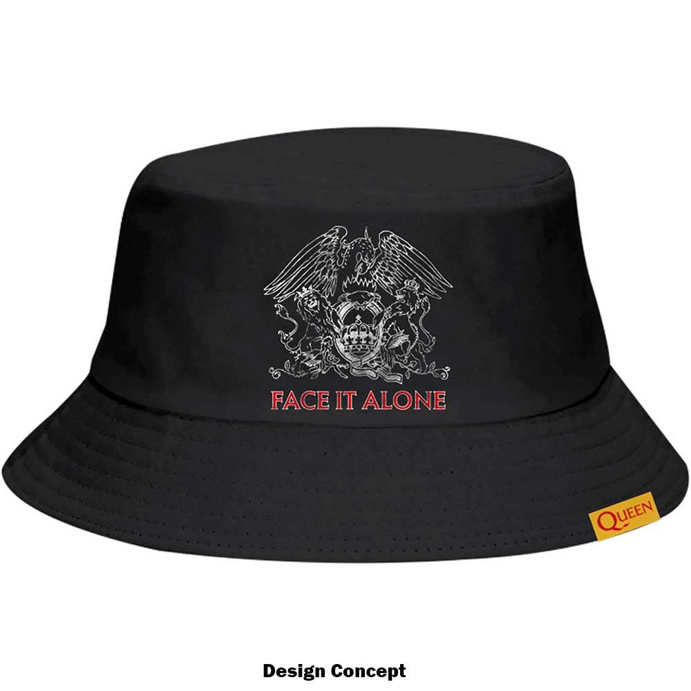 Queen Unisex Bucket Hat: Face it Alone (Small/Medium) Emmerhoed