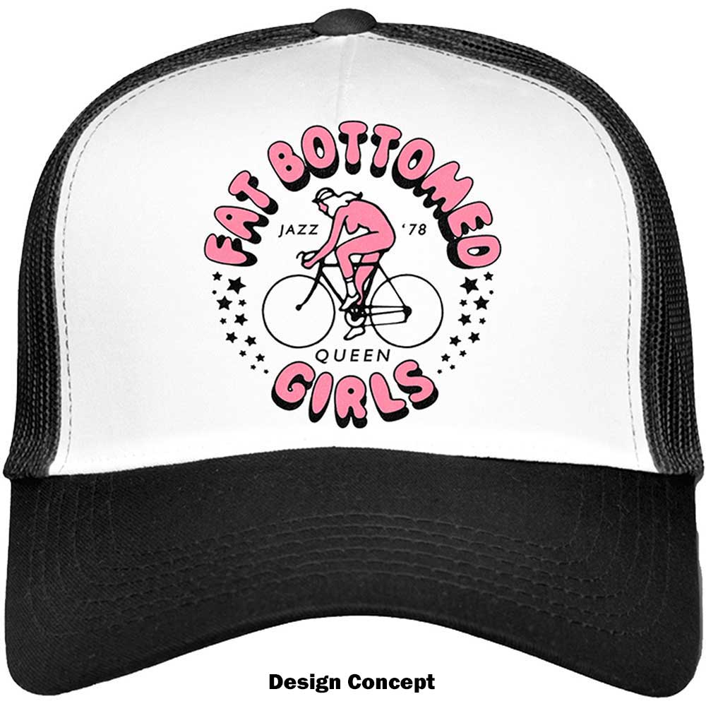 Queen Unisex Mesh Back Cap: Fat Bottomed Girls Mesh Back Cap