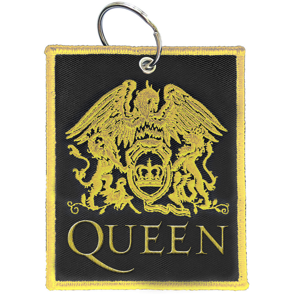 Queen Keychain: Classic Crest (Double Sided Patch) Sleutelhanger