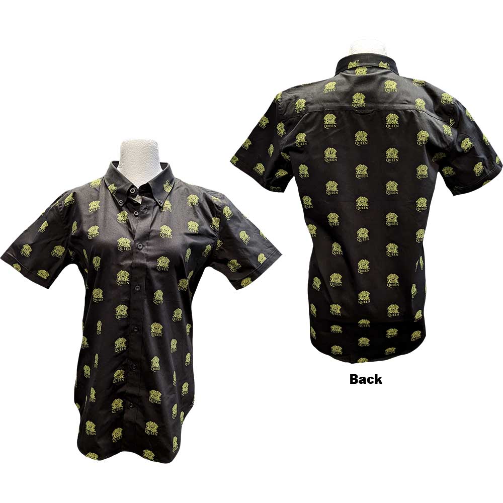 Queen Unisex Casual Shirt: Crest Pattern (All Over Print) Casual Shirt