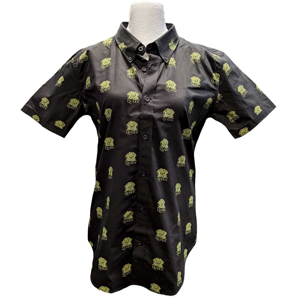Queen Unisex Casual Shirt: Crest Pattern (All Over Print) Casual Shirt