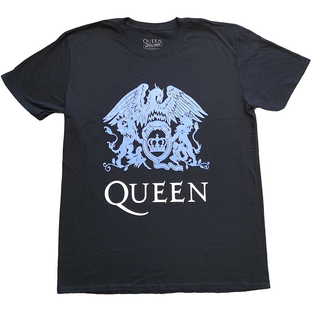 Queen Unisex T-Shirt: Blue Crest T-Shirt