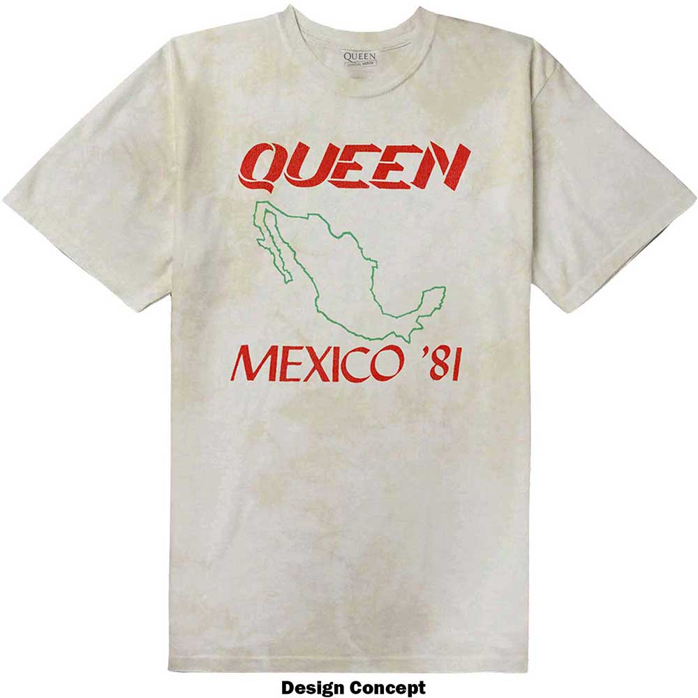 Queen Unisex T-Shirt: Mexico '81 (Wash Collection) T-Shirt
