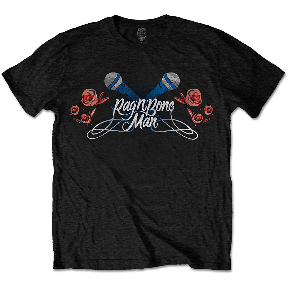 Rag'n'Bone Man Unisex T-Shirt: Mics & Roses T-Shirt