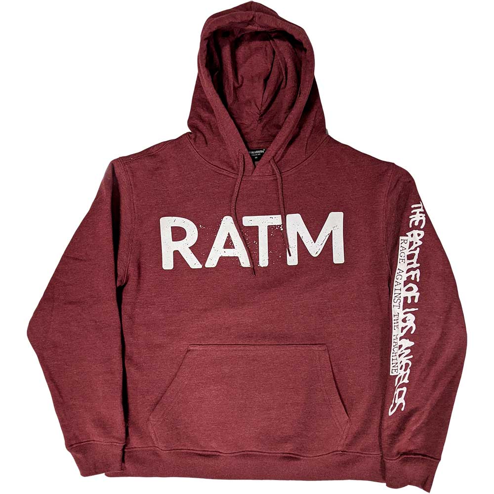 Rage Against The Machine Unisex Pullover Hoodie: Battle 99. (Back Print) Trui met capuchon