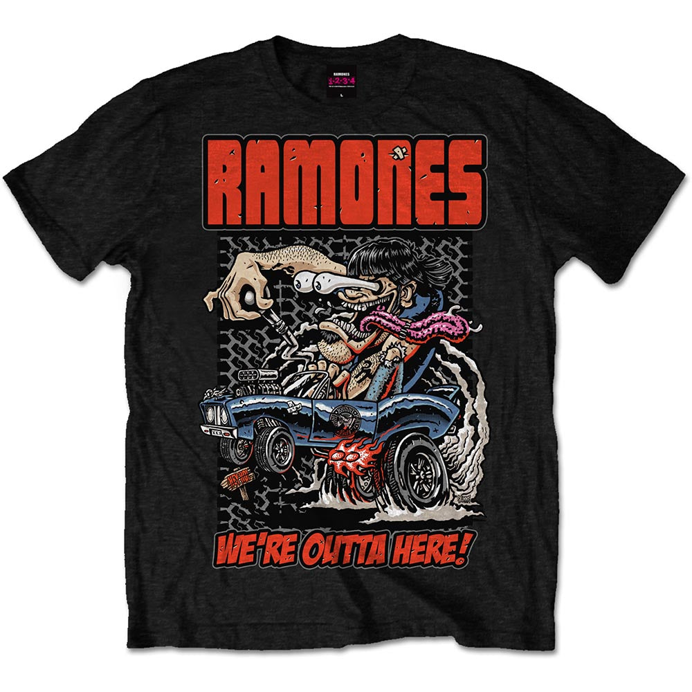 Ramones Unisex T-Shirt: Outta Here T-Shirt