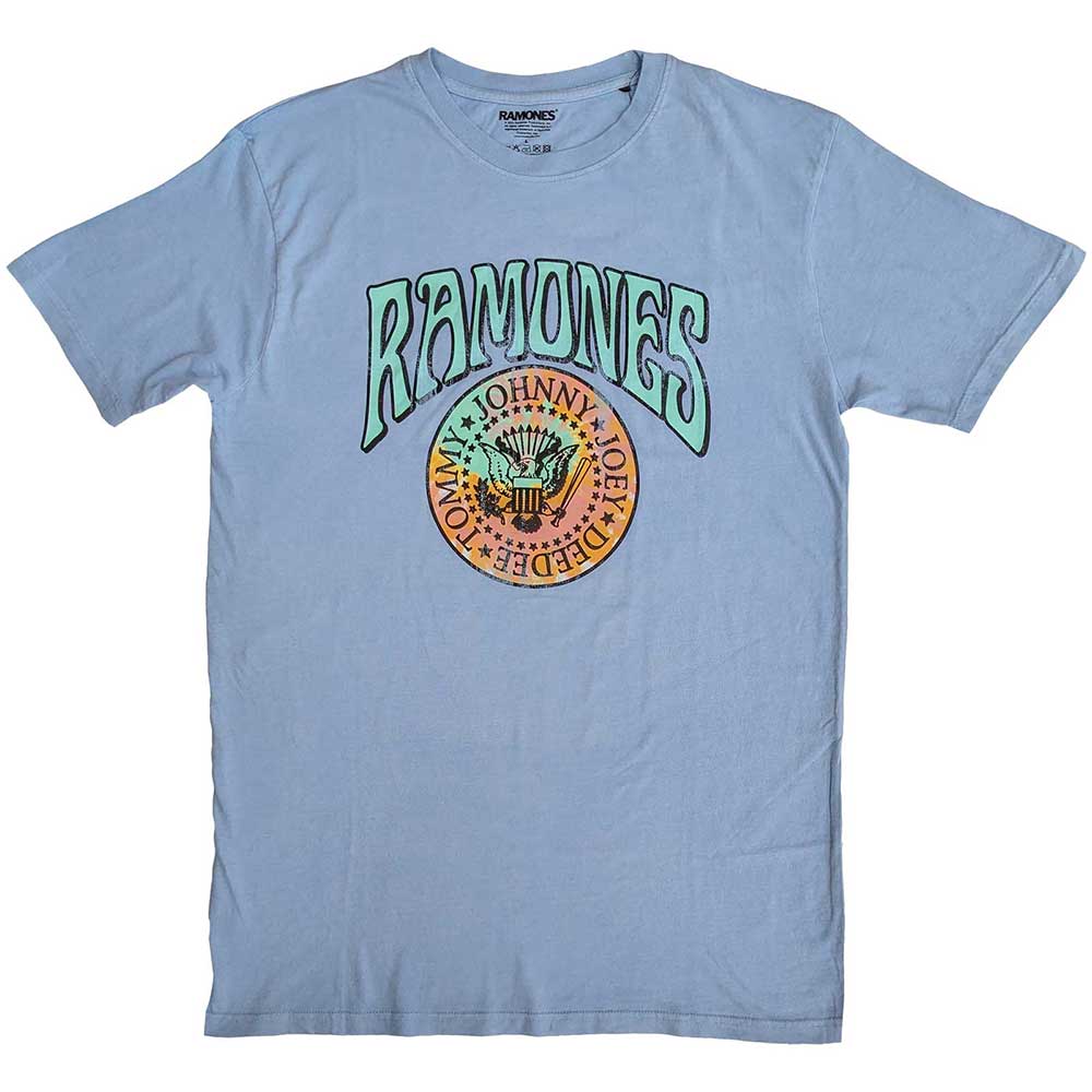 Ramones Unisex T-Shirt: Crest Psych T-Shirt