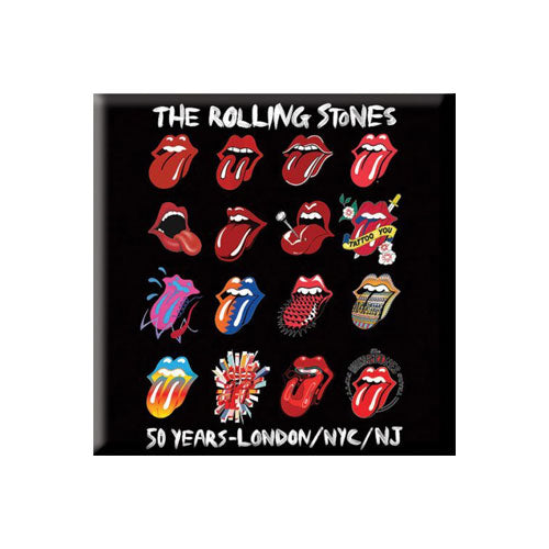 The Rolling Stones Fridge Magnet: Tongue Evolution (2 inch) Koelkastmagneet