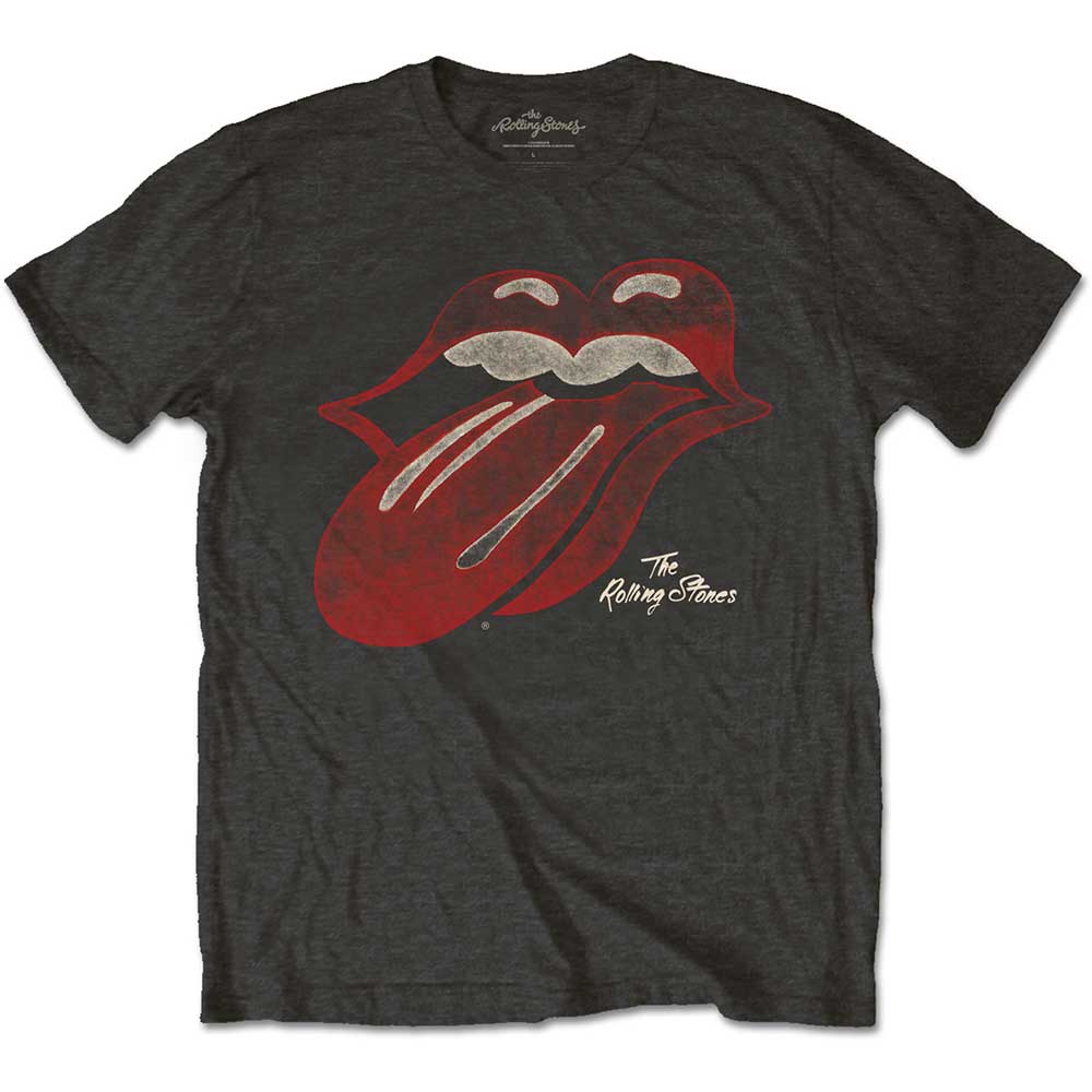 The Rolling Stones Unisex T-Shirt: Vintage Tongue Logo T-Shirt