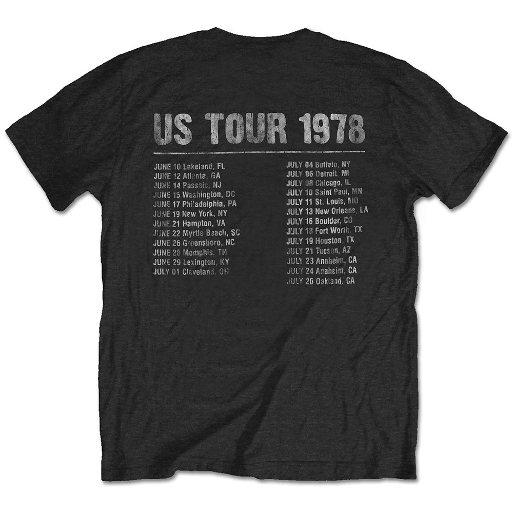 The Rolling Stones Unisex T-Shirt: US Tour 1978 (Back Print) T-Shirt