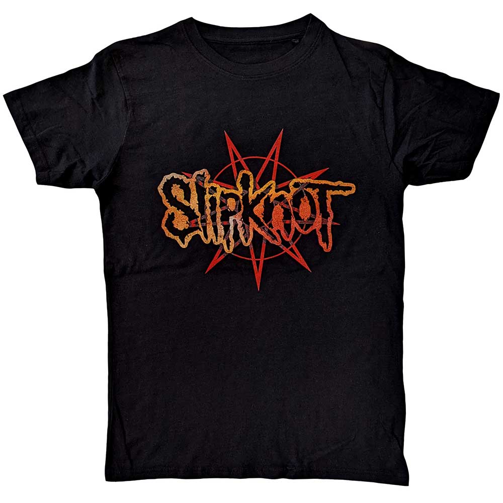 Slipknot Unisex T-Shirt: The End So Far Pentagram Heads (Back Print) T-Shirt