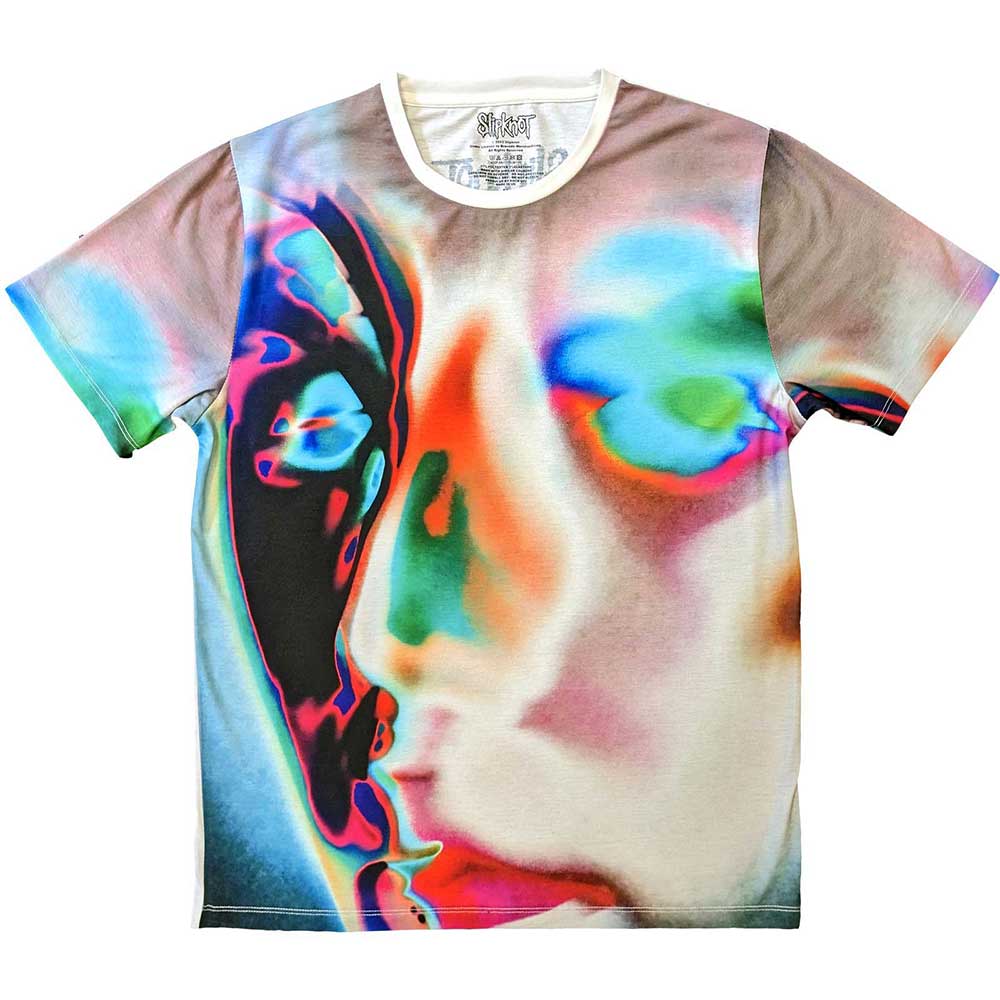 Slipknot Unisex T-Shirt: Adderall Face (Back Print) T-Shirt