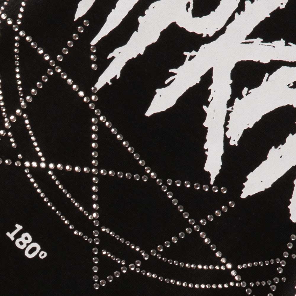 Slipknot Ladies Embellished T-Shirt: Logo Star (Diamante) Embellished T-Shirt