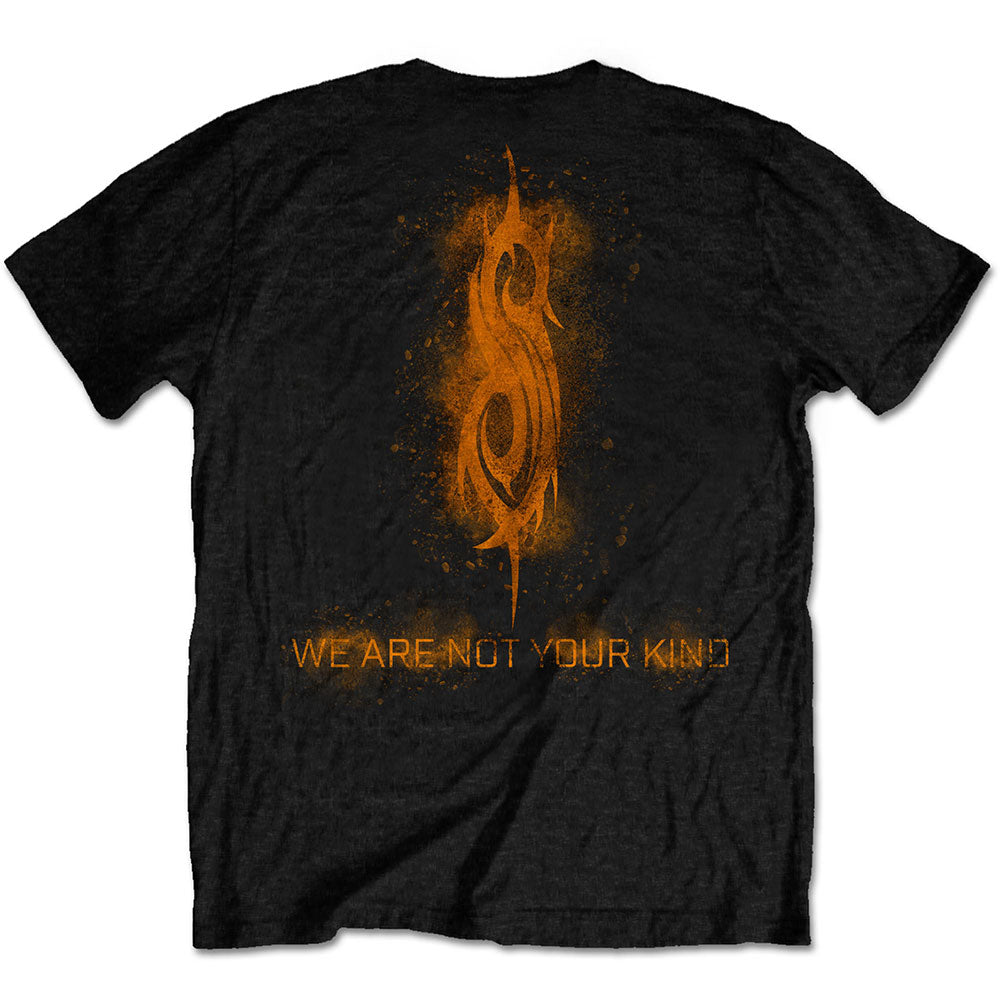 Slipknot Unisex T-Shirt: WANYK Orange (Back Print) T-Shirt