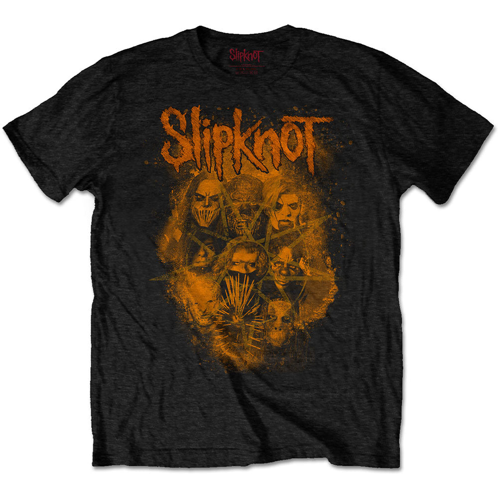 Slipknot Unisex T-Shirt: WANYK Orange (Back Print) T-Shirt