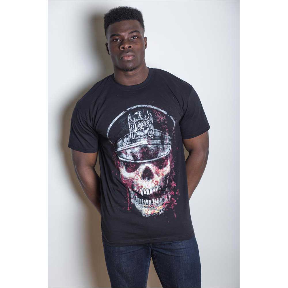 Slayer Unisex T-Shirt: Skull Hat T-Shirt