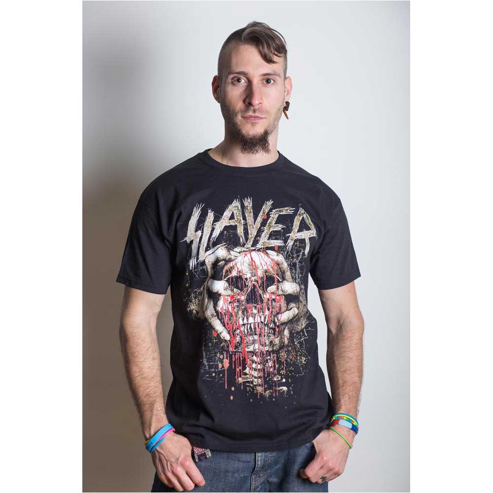 Slayer Unisex T-Shirt: Skull Clench T-Shirt