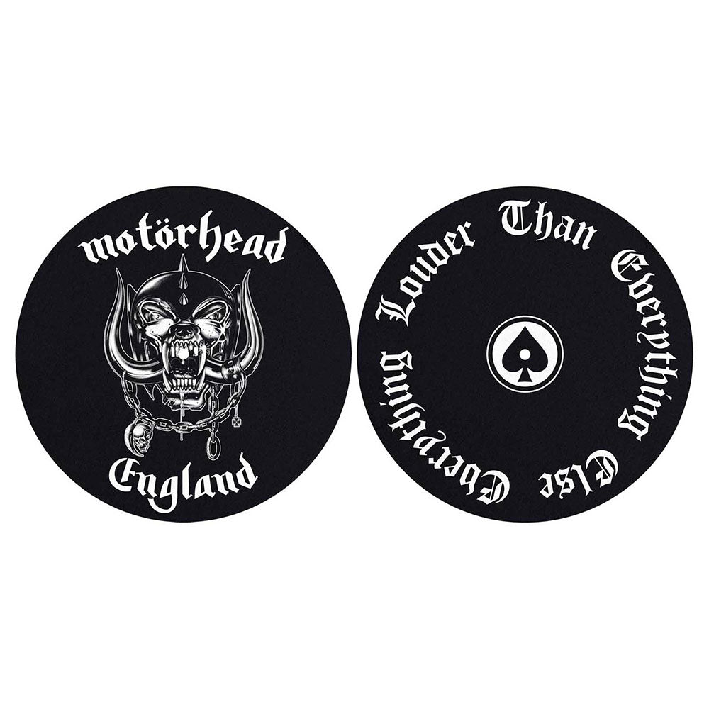 Motorhead Turntable Slipmat Set: England / Louder Set draaitafel-slipmatten
