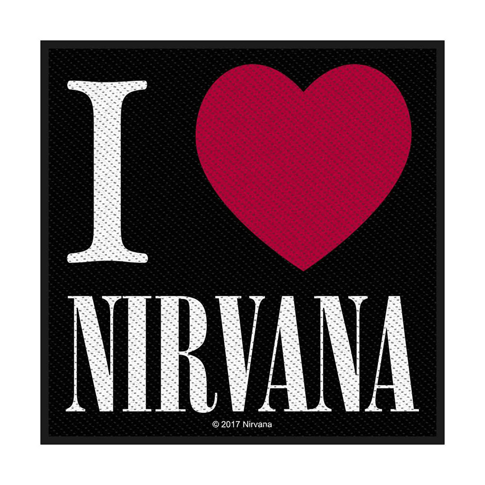 Nirvana Standard Patch: I Love Nirvana (Loose) Standaard patch