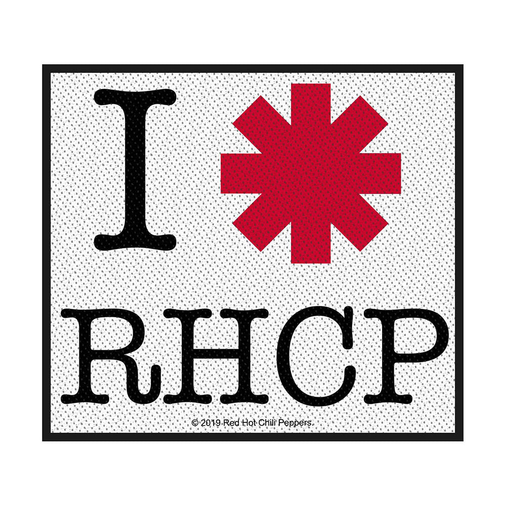 Red Hot Chili Peppers Standard Patch: I Love RHCP (Loose) Standaard patch