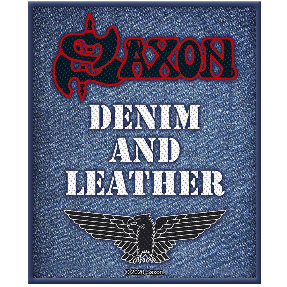 Saxon Standard Patch: Denim & Leather (Loose) Standaard patch
