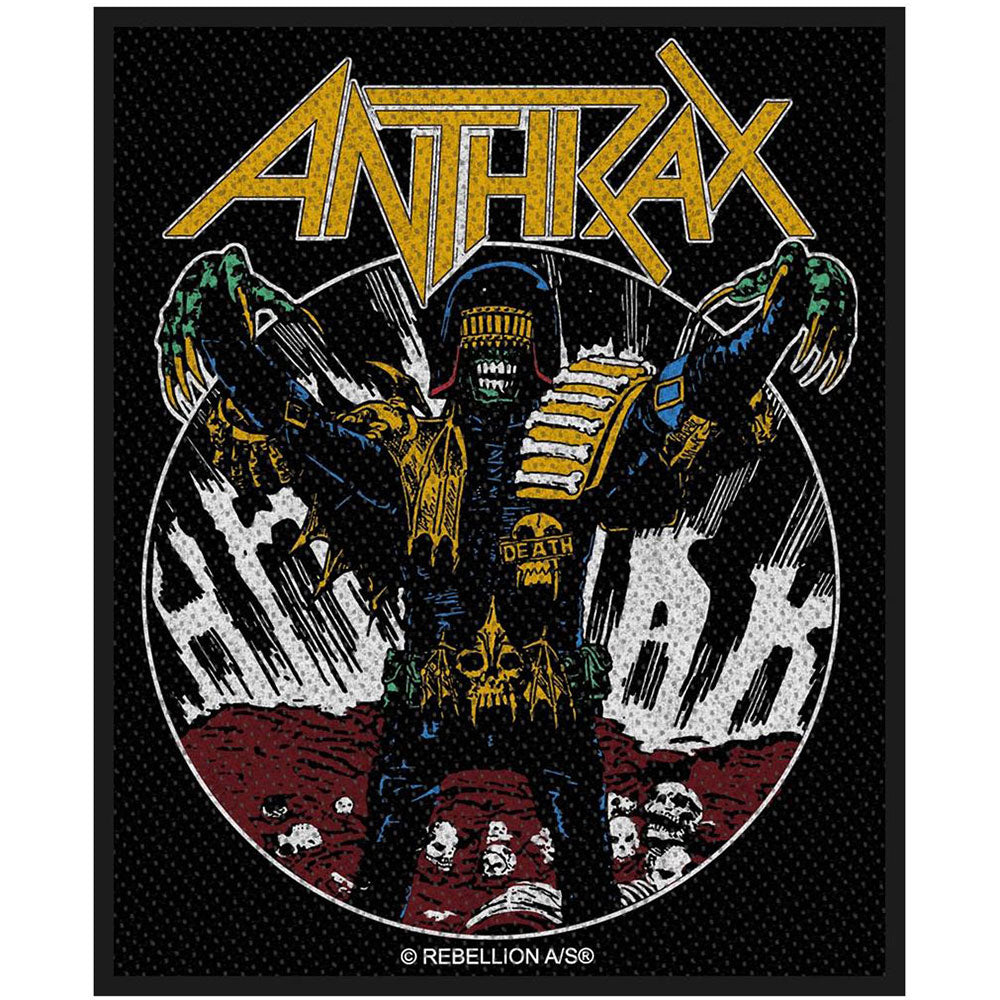 Anthrax Standard Patch: Judge Death (Loose) Standaard patch