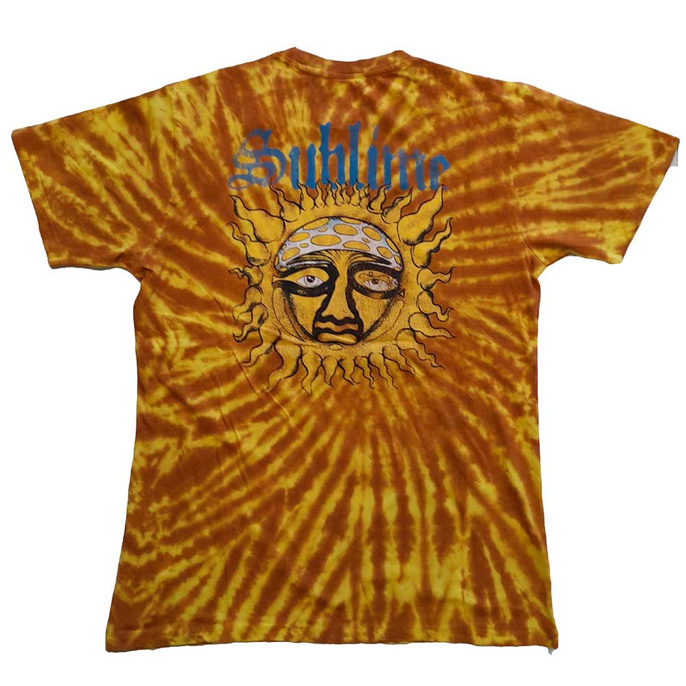 Sublime Unisex T-Shirt: Sun Face (Wash Collection & Back Print) T-Shirt