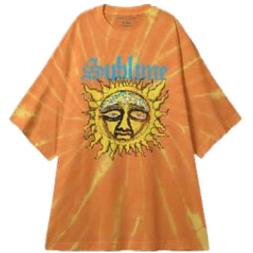 Sublime Unisex T-Shirt: Sun Face (Wash Collection & Back Print) T-Shirt