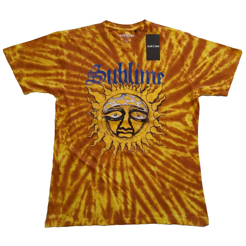 Sublime Unisex T-Shirt: Sun Face (Wash Collection & Back Print) T-Shirt