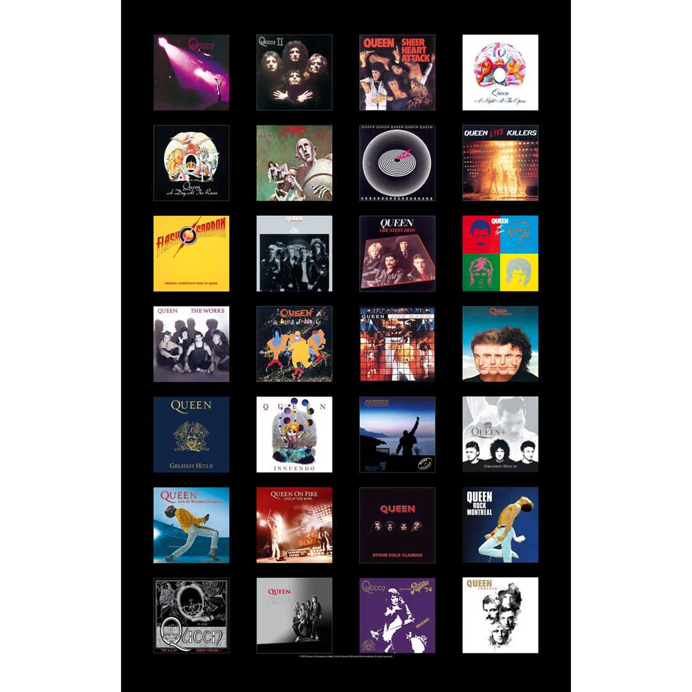 Queen Textile Poster: Albums Textielposter