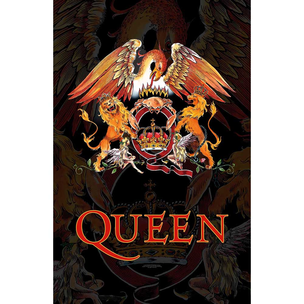 Queen Textile Poster: Crest Textielposter