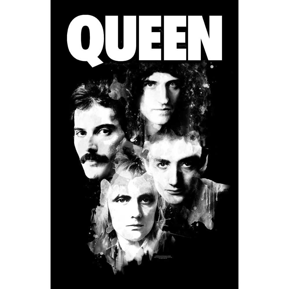 Queen Textile Poster: Faces Textielposter