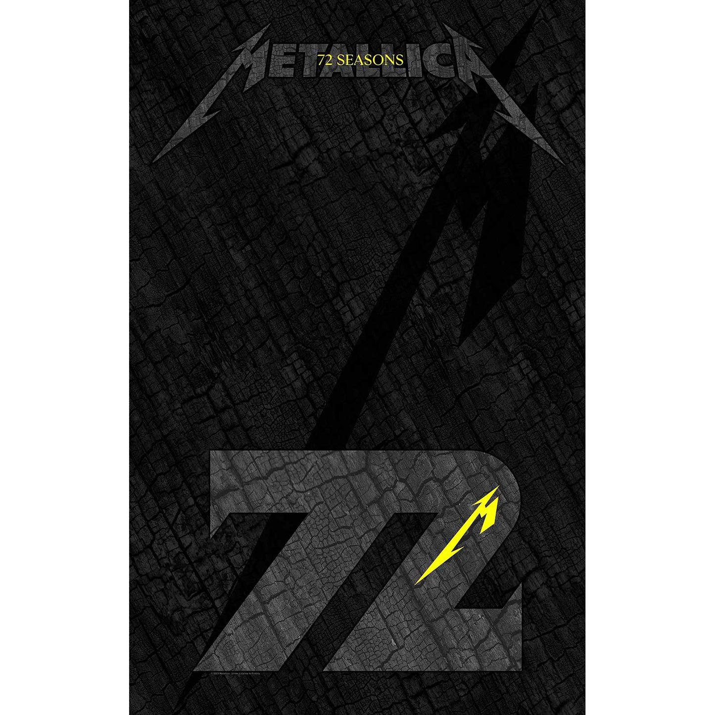 Een foto van een Textile Poster van Metallica.