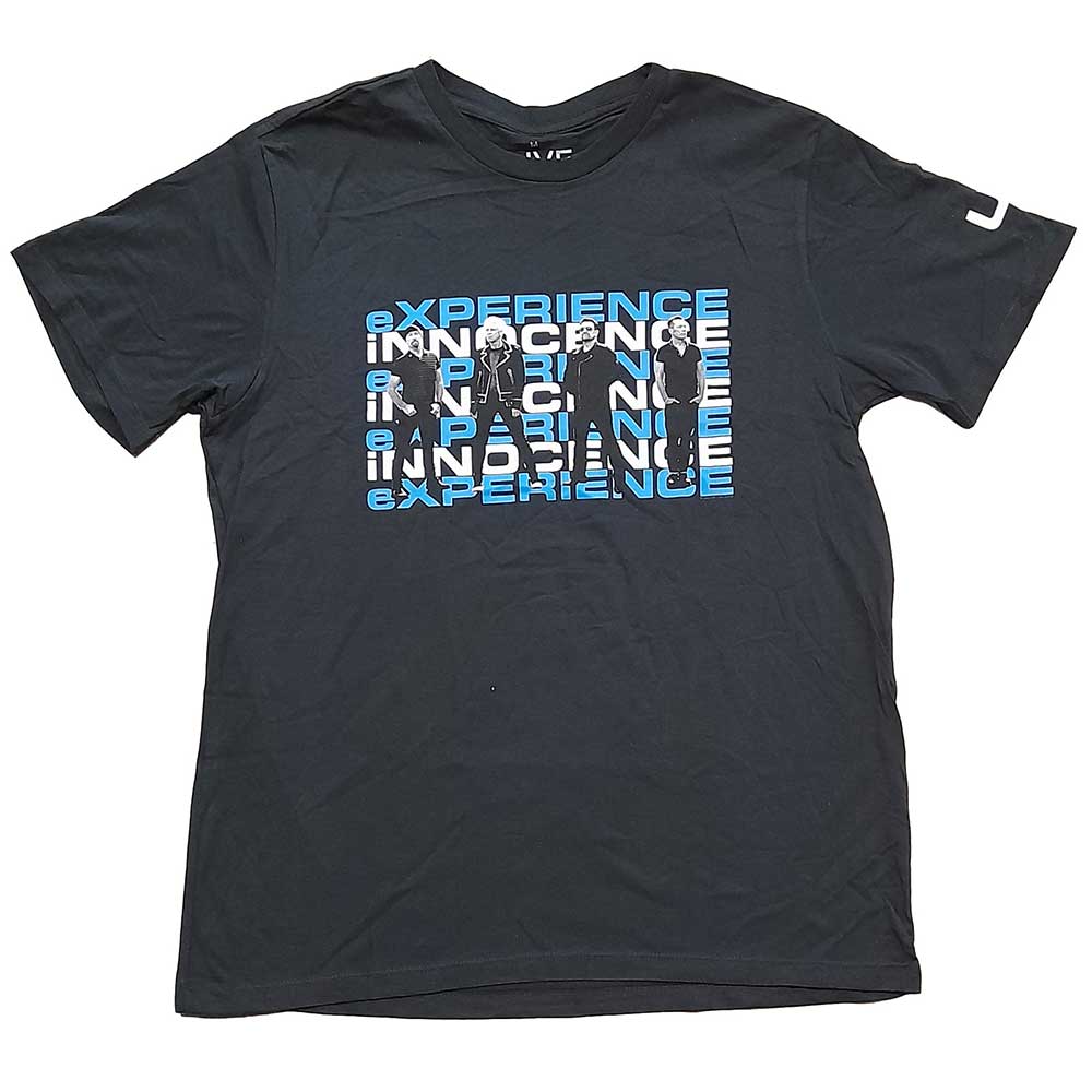 U2 Unisex T-Shirt: Repeat Logo (Back Print) (Ex-Tour) T-Shirt