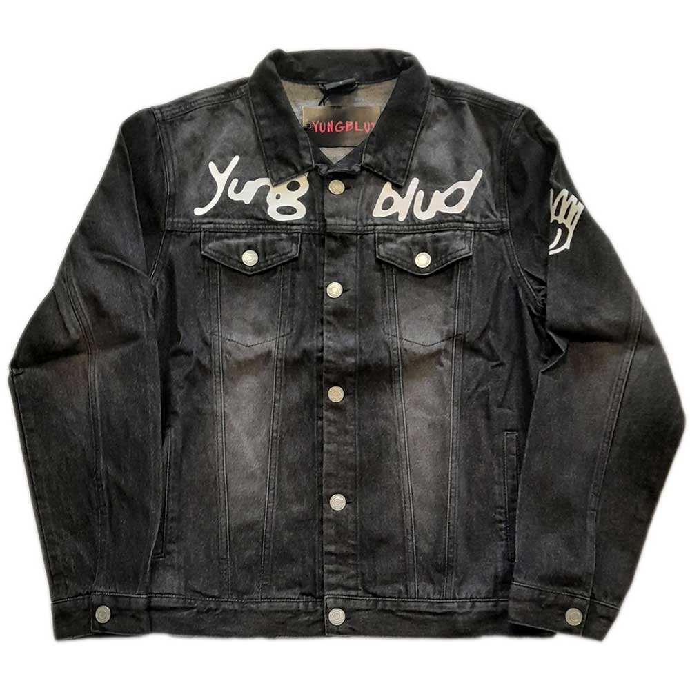 Yungblud Unisex Denim Jacket: Be Fooking Happy (Back & Sleeve Print) Spijkerjas