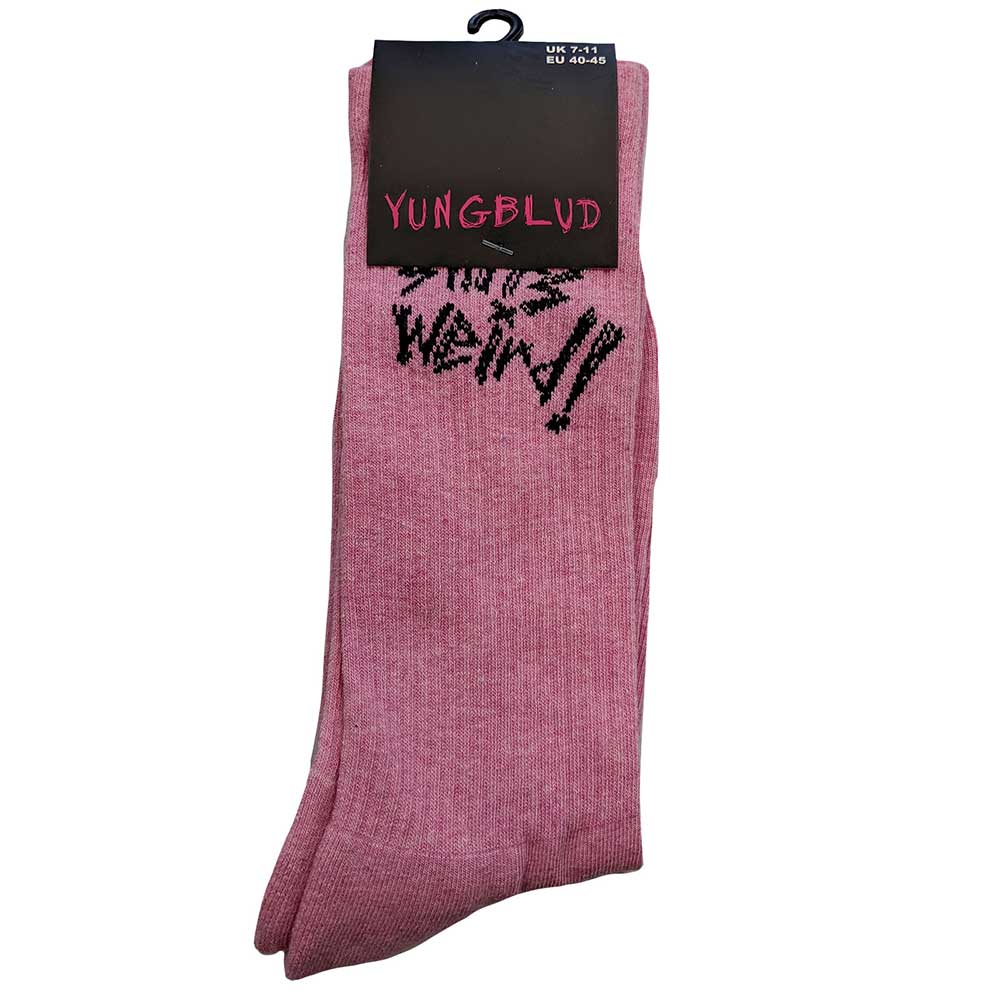 Yungblud Unisex Ankle Socks: Weird! (UK Size 7 - 11) Enkelsokken