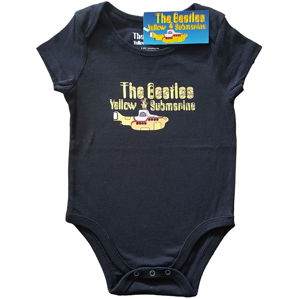 The Beatles Kids Baby Grow: Yellow Submarine Logo & Sub Babypakje