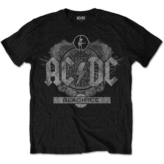 AC/DC Unisex T-Shirt: Black Ice T-Shirt