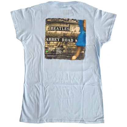 The Beatles Ladies T-Shirt: Abbey Road (Back Print) T-Shirt